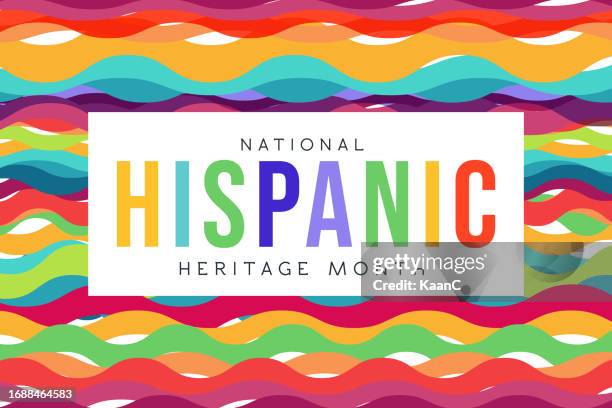 ilustrações de stock, clip art, desenhos animados e ícones de hispanic heritage month. vector web banner, poster, card for social media, networks. greeting with national hispanic heritage month text. vector stock illustration - história social