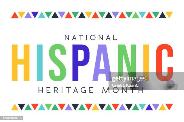 hispanic heritage month. vector web banner, poster, card for social media, networks. greeting with national hispanic heritage month text. vector stock illustration - hispanic heritage month stock illustrations