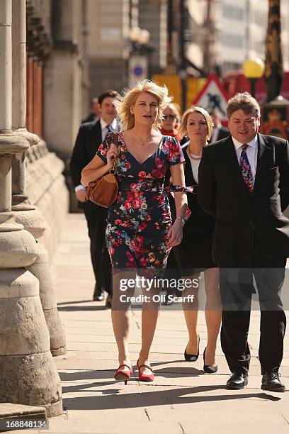 Sally Bercow , wife of John Bercow, the Speaker of the House of Commons, arrives at the Royal Courts of Justice on May 16, 2013 in London, England....