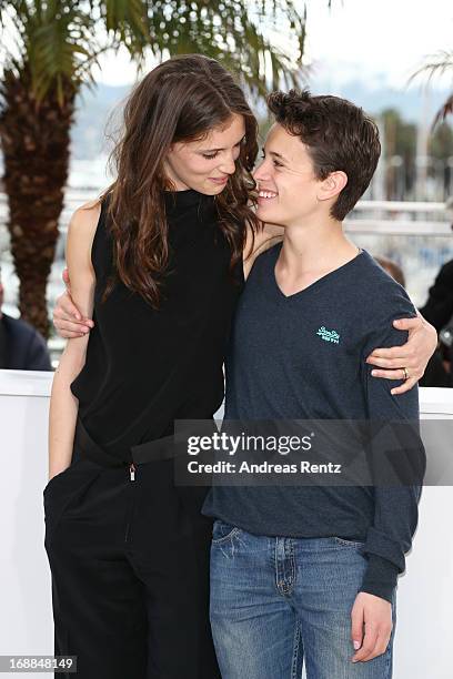 Actress Marine Vacth and actor Fantin Ravat attend the 'Jeune & Jolie' Photocall during the 66th Annual Cannes Film Festival at the Palais des...