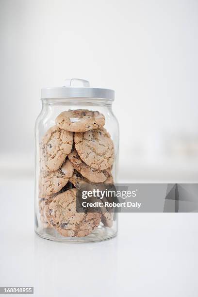 jar of cookies - cookies jar stock pictures, royalty-free photos & images