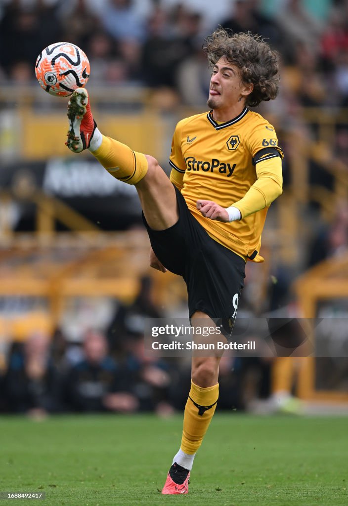 Wolves Silva Fabio Silva of Wolverhampton Wanderers controls the ball during the ...