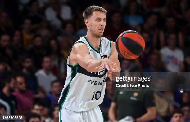 Vladimir Brodziansky during the match between FC Barcelona and Club Joventut Badalona, corresponding to the week 1 of the Liga Endesa, played at the...