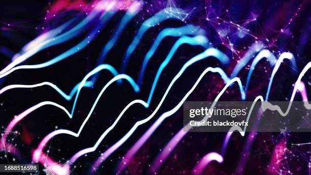 abstract waves - finance background stock pictures, royalty-free photos & images