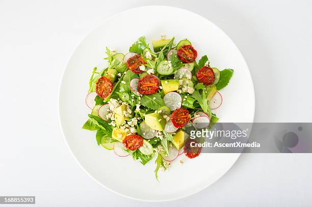 gourmet salad - lettuce stock pictures, royalty-free photos & images