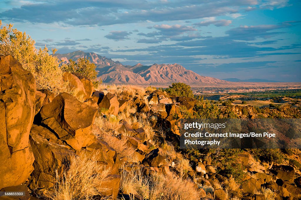 Rocky landscape near Albuquerque, New Mexico, USA