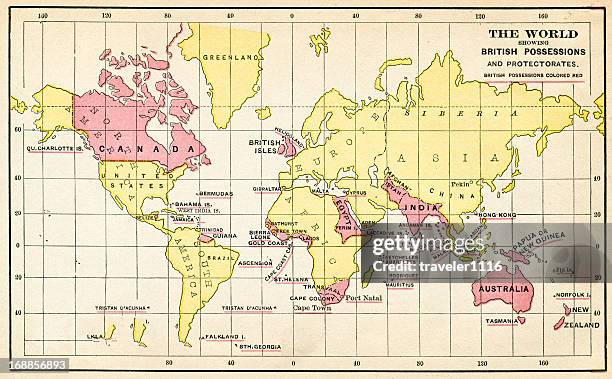 the british empire from 1883 - british empire stock illustrations