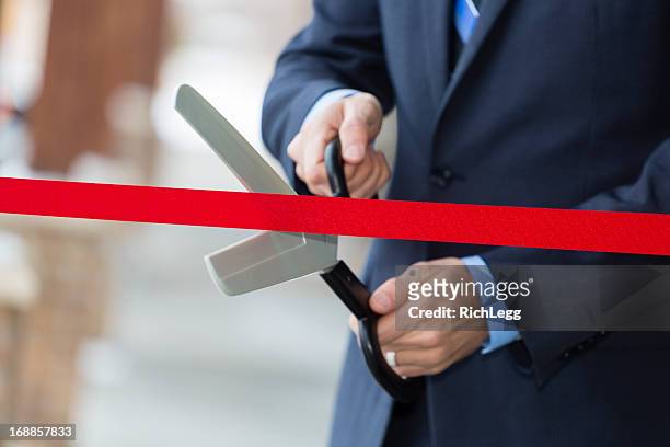 ribbon cutting - opening ceremony of the national peoples congress stockfoto's en -beelden