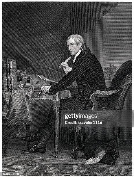 stockillustraties, clipart, cartoons en iconen met francis hopkinson - verklaring van onafhankelijkheid