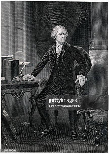 stockillustraties, clipart, cartoons en iconen met alexander hamilton - alexander hamilton politicus