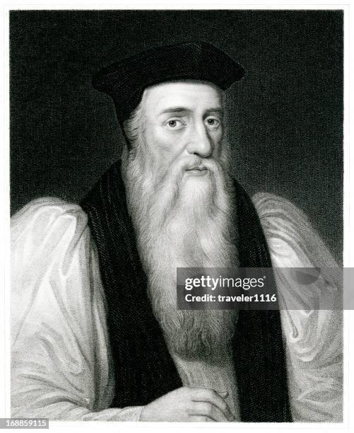 thomas cranmer - archbishop stock illustrations