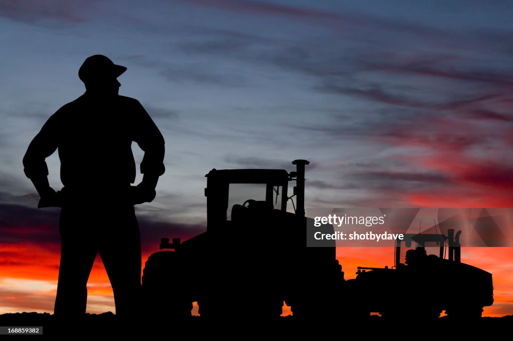 Farmer at Dusk