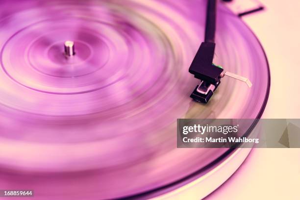 pink vinyl record - grooved stock pictures, royalty-free photos & images