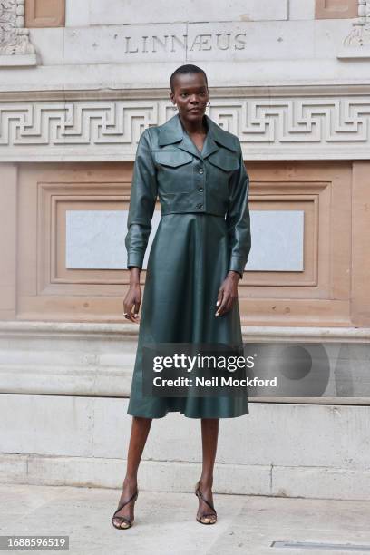 Sheila Atim attends Emilia Wickstead at Royal Academy of Arts during London Fashion Week September 2023 on September 18, 2023 in London, England.