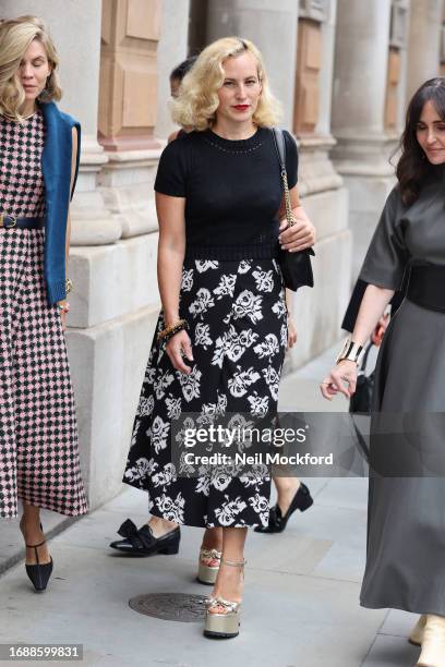 Charlotte Dellal attends Emilia Wickstead at Royal Academy of Arts during London Fashion Week September 2023 on September 18, 2023 in London, England.