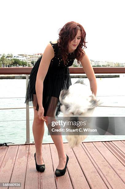 Ashleigh Butler and Pudsey attend Pudsey: The Movie Photocall during the 66th Annual Cannes Film Festival at the Palais des Festivals on May 16, 2013...