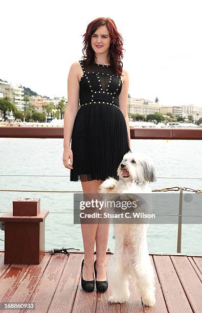 Ashleigh Butler and Pudsey attend Pudsey: The Movie Photocall during the 66th Annual Cannes Film Festival at the Palais des Festivals on May 16, 2013...