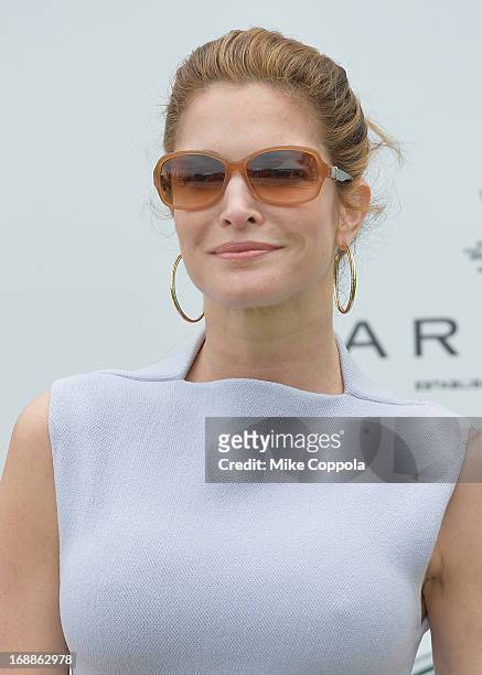 Model Stephanie Seymour attends the Greenwich Polo Club during the sixth day of HRH Prince Harry's visit to the United States. The Sentebale Royal...