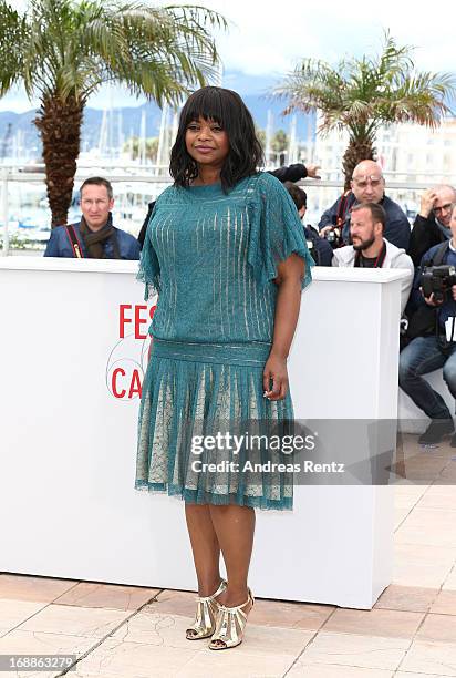 Actress Octavia Spencer attends the 'Fruitvale Station' Photocall during the 66th Annual Cannes Film Festival at the Palais des Festivals on May 16,...