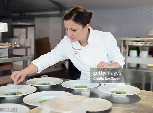 Electrolux partner chef Anne-Sophie Pic attends Chef's Table by Electrolux with Anne-Sophie Pic at Electrolux Agora Pavilion on May 16, 2013 in...