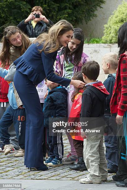 Princess Letizia of Spain attends "El Lenguaje de la Crisis" seminar at the Monastery of Yuso on May 16, 2013 in San Millan de la Cogolla, Spain.