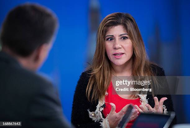 Bindi Karia, vice president - accelerator at Sililcon Valley Bank, speaks during a Bloomberg Television interview in London, U.K., on Thursday, May...