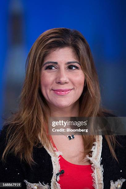 Bindi Karia, vice president - accelerator at Sililcon Valley Bank, pauses during a Bloomberg Television interview in London, U.K., on Thursday, May...