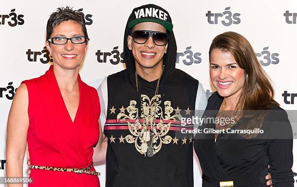 Reggaeton and hip hop songwriter and recording artist Ramon Luis Ayala Rodriguez aka Daddy Yankee attends the 2013 TR3S Upfront at Webster Hall on...
