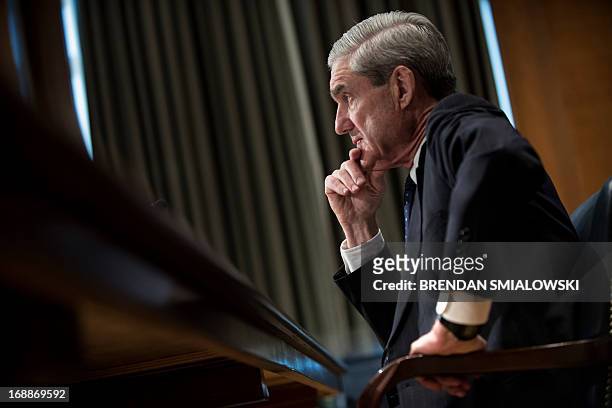 Federal Bureau of InvestigationDirector Robert Mueller testifies during a hearing of the Senate Appropriations Committee's Commerce, Justice,...