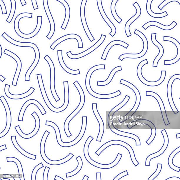blue outline curved lines isolated white