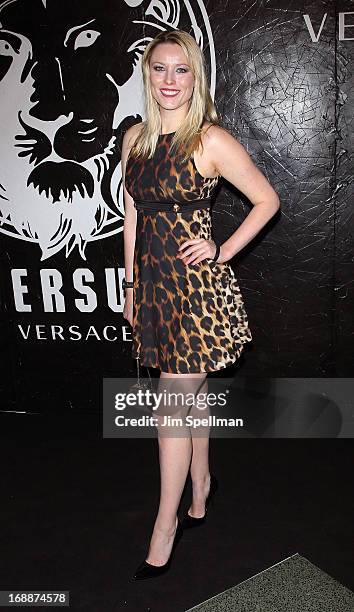 Kiera Chaplin attends the Versus Versace launch hosted by Donatella Versace at the Lexington Avenue Armory on May 15, 2013 in New York City.