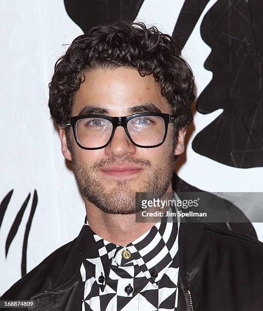 Darren Criss attends the Versus Versace launch hosted by Donatella Versace at the Lexington Avenue Armory on May 15, 2013 in New York City.