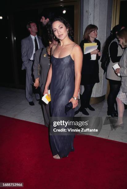 Jennifer Lopez attends the "Desperado" Westwood premiere at Mann's National Theatre in Westwood, California, United States, 21st August 1995.