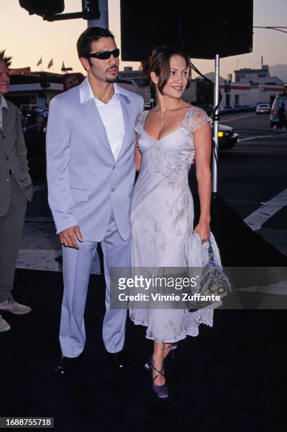 Jennifer Lopez and husband Ojani Noa attend the "Men in Black" Hollywood premiere at Pacific's Cinerama Dome in Hollywood, California, United States,...