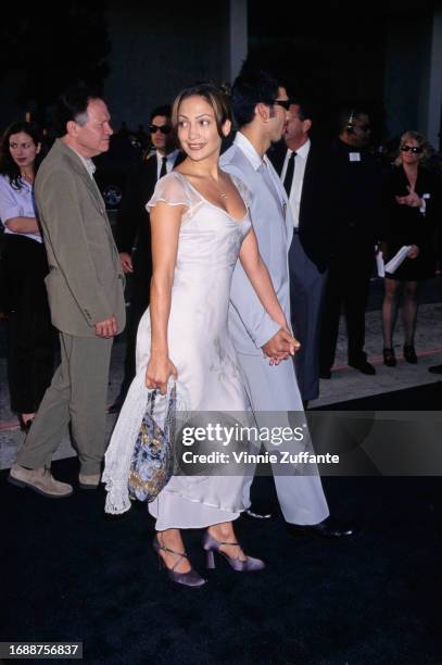 Jennifer Lopez and husband Ojani Noa attend the "Men in Black" Hollywood premiere at Pacific's Cinerama Dome in Hollywood, California, United States,...