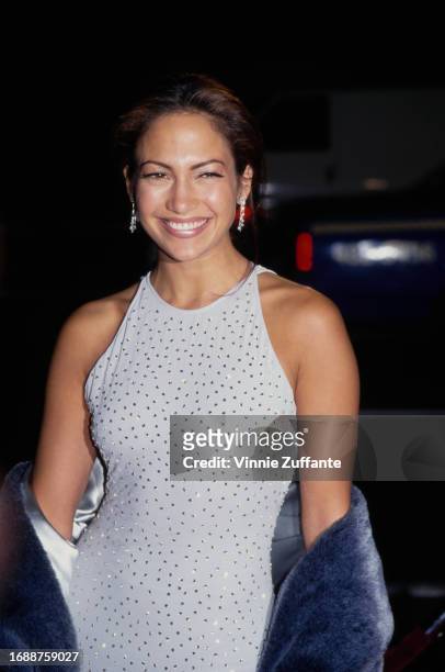 Jennifer Lopez attends the "Selena" Hollywood premiere at Pacific's Cinerama Dome in Hollywood, California, United States, 13th March 1997.