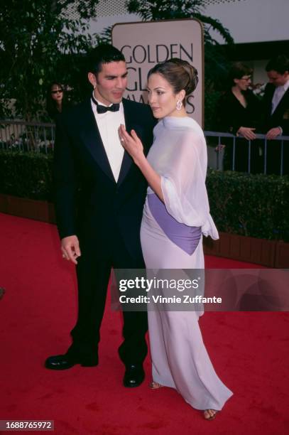 Ojani Noa and Jennifer Lopez during the 55th Annual Golden Globe Awards at Beverly Hilton Hotel in Beverly Hills, California, United States, 18th...