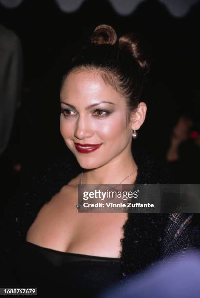 Jennifer Lopez attends the grand opening of her new restaurant "Conga" in Los Angeles, California, United States, 23rd February 1998.