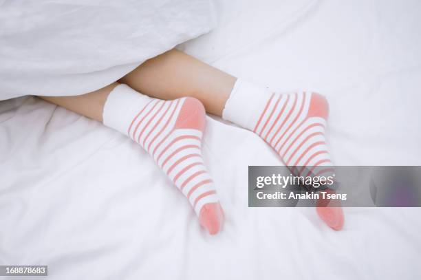 sleeping time - sock stock pictures, royalty-free photos & images