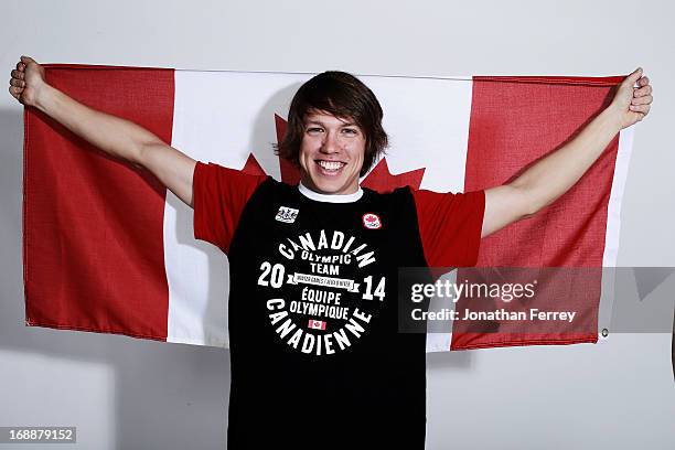 Mathieu Giroux poses for a portrait during the Canadian Olympic Committee Portrait Shoot on May 13, 2013 in Vancouver, BC, Canada.