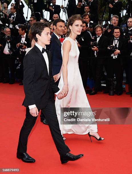 Fantin Ravats, director Francois Ozon and Marine Vactha attend the Premiere of 'Jeune & Jolie' at The 66th Annual Cannes Film Festival at Palais des...