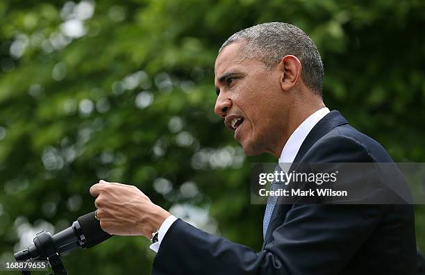 President Barack Obama speaks to the media during a news conference with Prime Minister Recep Tayyip Erdogan of Turkey , in the Rose Garden at the...