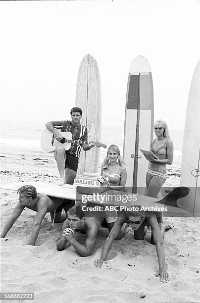 Shoot Date: June 16, 1967. BACK ROW : RICKY NELSON;CINDY BUSH;KAM NELSON FRONT ROW : BUZZ SUTPHIN;T.C. CARROLL JR.;JAY FISH