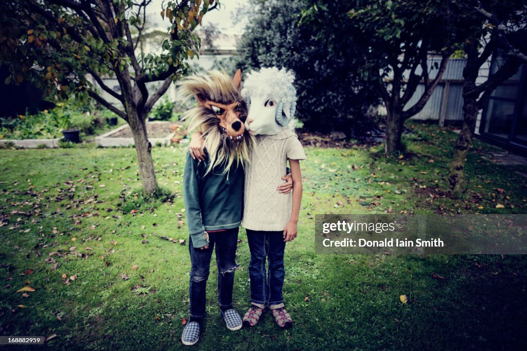 Togetherness: wolf and sheep