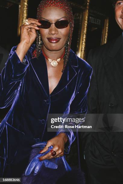 Jamaican singer, actress and model Grace Jones, circa 1996.