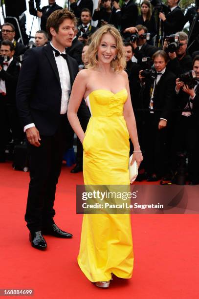 Un Certain Regard jury members Ludivine Sagnier and Thomas Vinterberg attend 'The Bling Ring' premiere during The 66th Annual Cannes Film Festival at...