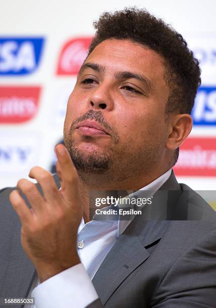 Member Ronaldo Nazario attends during press conference on May 16, 2013 in Rio de Janeiro, Brazil.