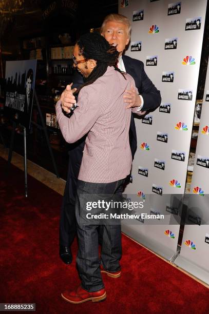 Donald Trump and Lil Jon attend the "All Star Celebrity Apprentice" Red Carpet Event at Trump Tower on May 16, 2013 in New York City.