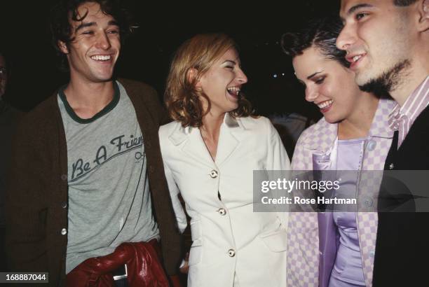 Model James Gooding, film director, screenwriter and actress Zoe Cassavetes, actress Ione Sky and musician Adam 'Ad Rock' Horovitz at the Gianni...