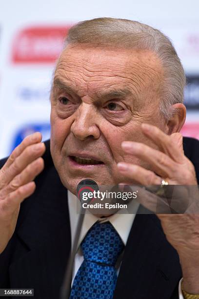 President of LOC 2013 Jose Maria Marin attends during press conference on May 16, 2013 in Rio de Janeiro, Brazil.